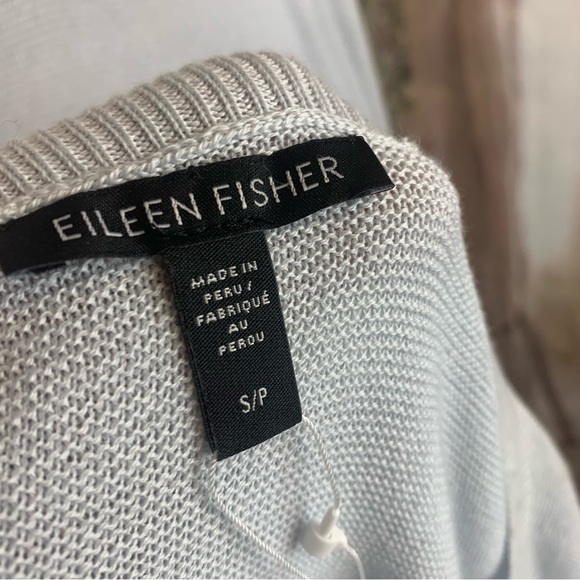 NEW Eileen Fisher Jeweled Neck Ribbed Sweater - Picture 10 of 12